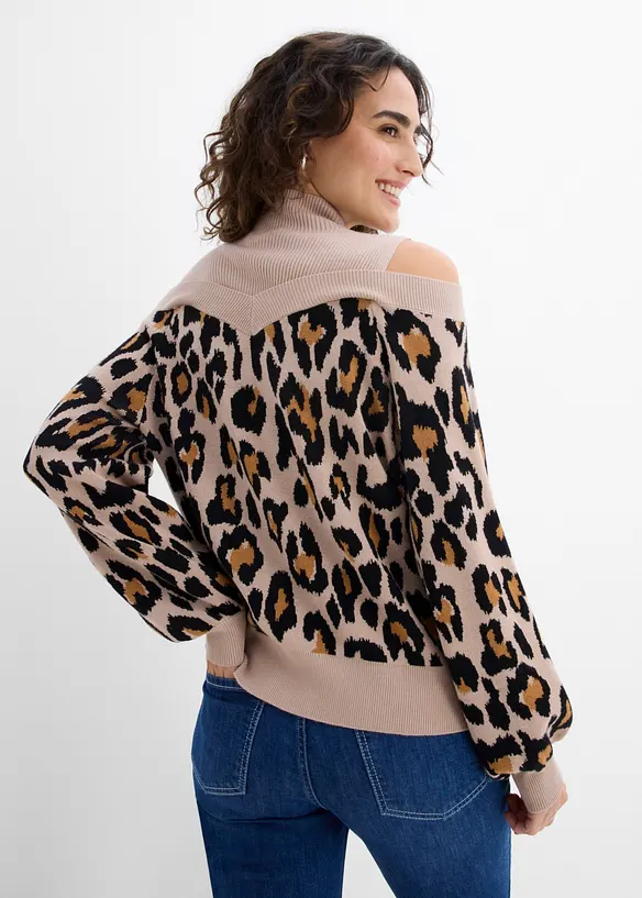 Pull &agrave; &eacute;paules d&eacute;nud&eacute;es, bonprix