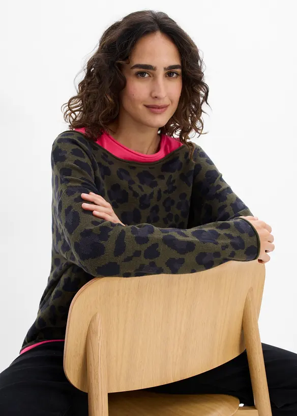 Pull et top avec coton (ens. 2 pces), bonprix