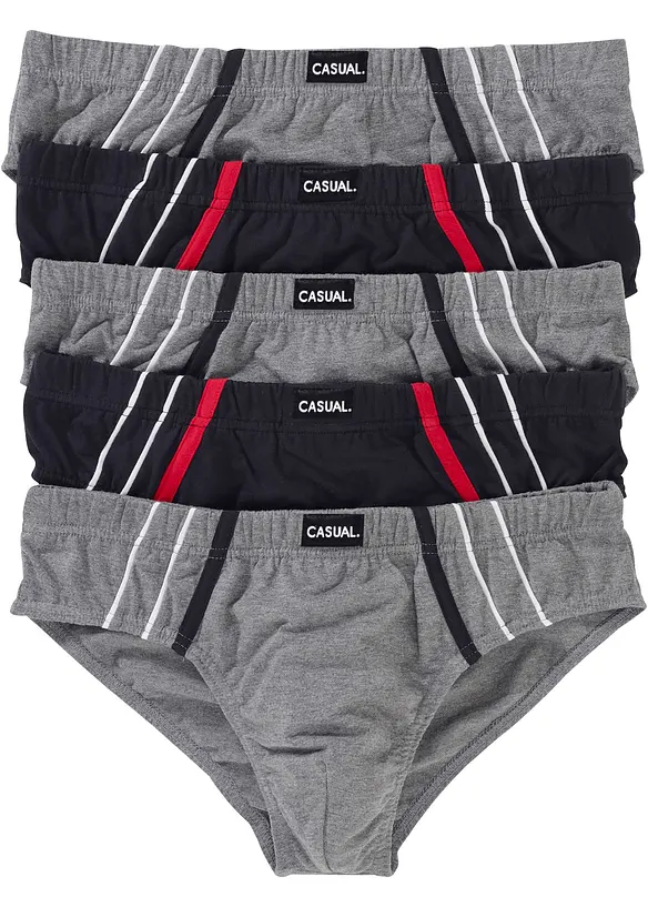 Maxislip mit Baumwolle (5er Pack), bonprix