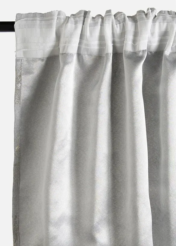 Jacquard Fleece Vorhang mit Glanz (1er Pack), bonprix