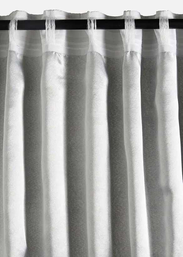 Jacquard Fleece Vorhang mit Glanz (1er Pack), bonprix