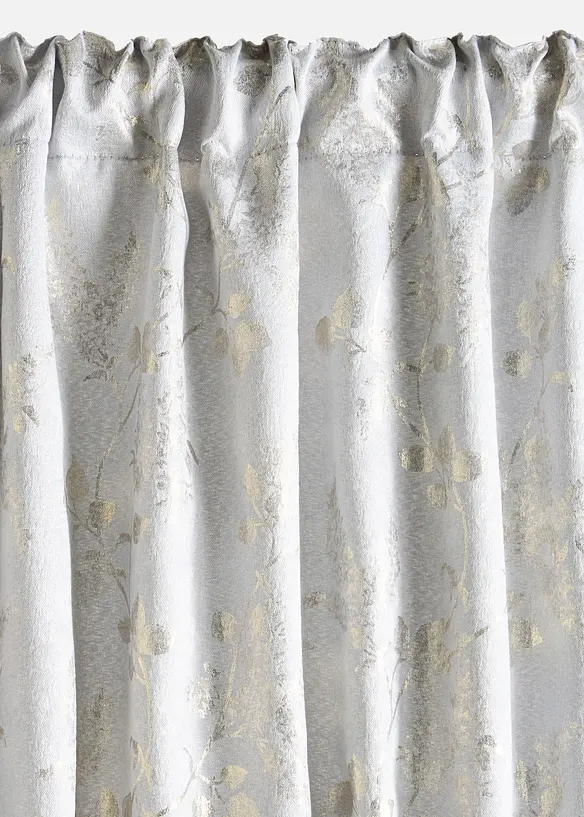 Jacquard Fleece Vorhang mit Glanz (1er Pack), bonprix