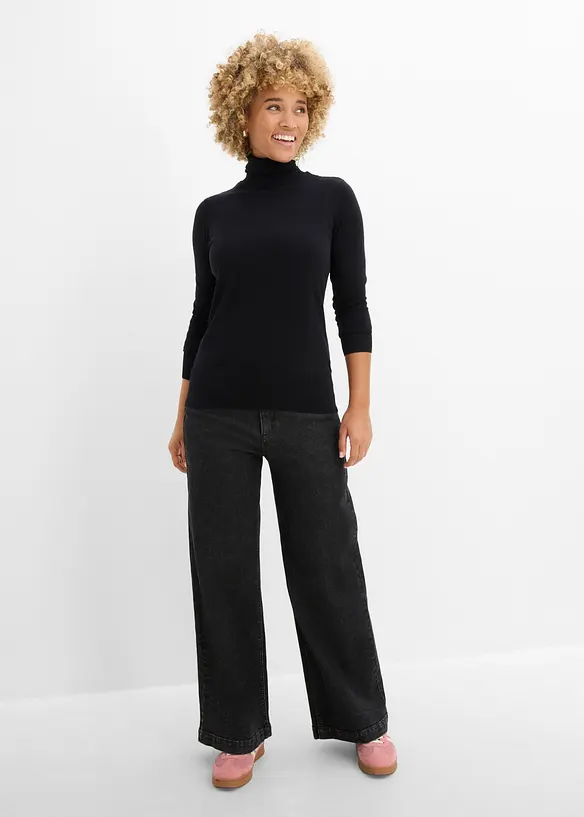 Basic Rollkragenpullover, bonprix
