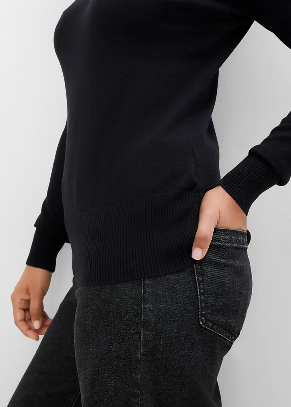 Basic Rollkragenpullover, bonprix