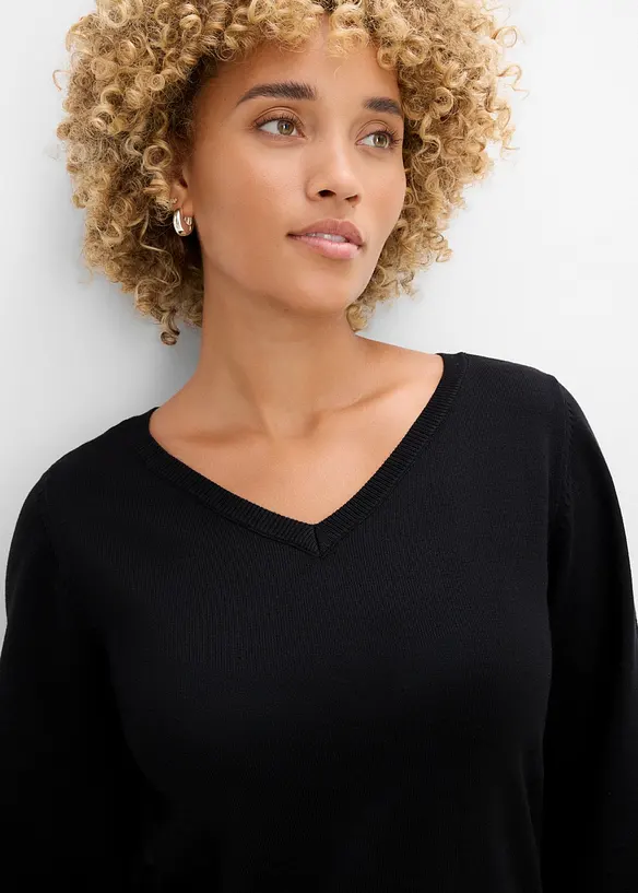 Pullover mit Ballon&auml;rmeln, bonprix