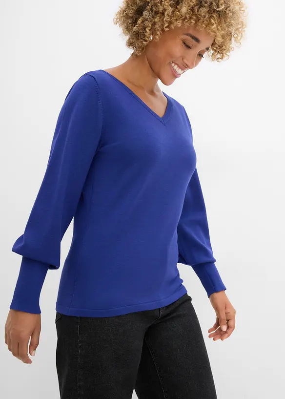 Pull &agrave; manches ballon, bonprix