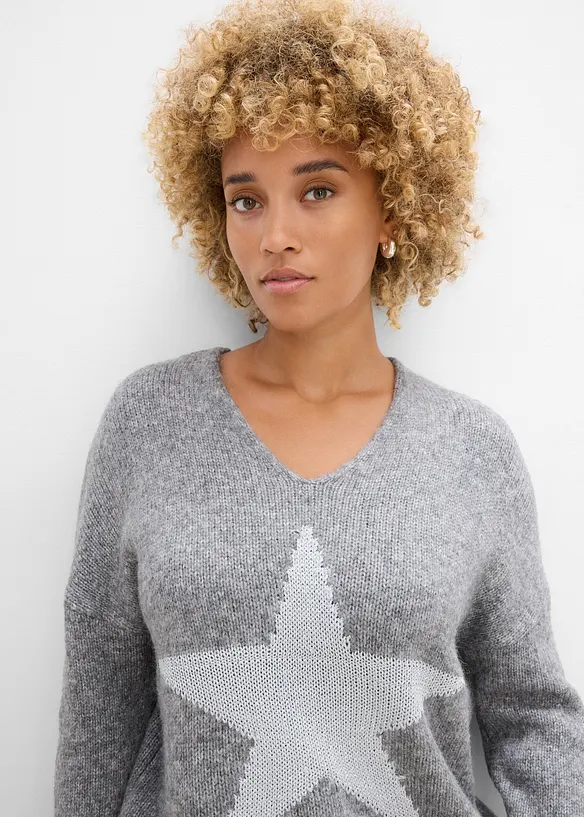 Pullover mit Stern, bonprix