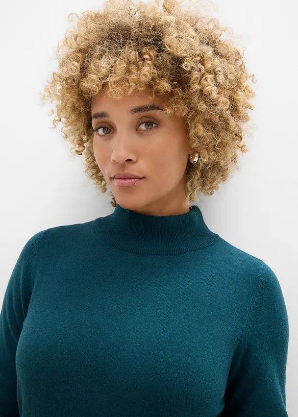 Feinstrickpullover mit recycelter Baumwolle, bonprix