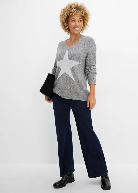 Pullover mit Stern, bonprix