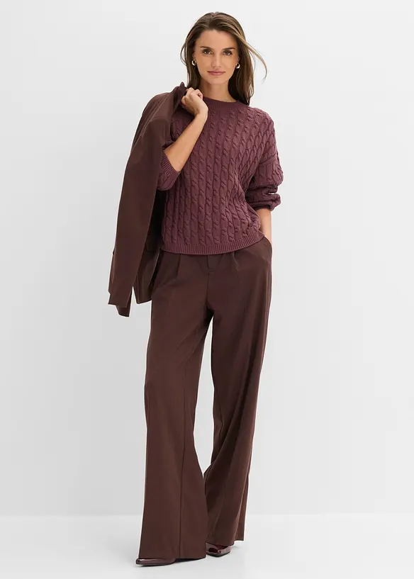 Pullover mit Zopfmuster, bonprix