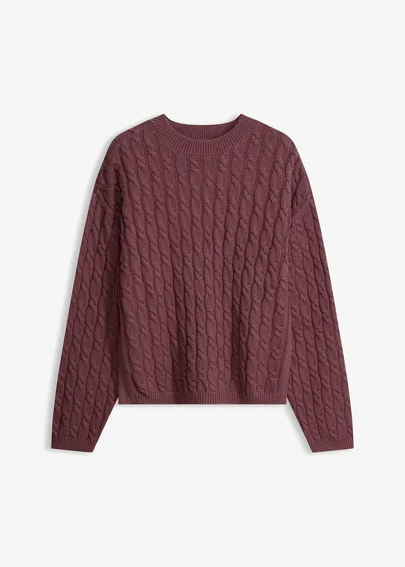 Pullover mit Zopfmuster, bonprix
