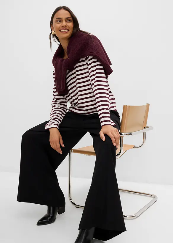 2 in 1 Poloshirt mit V-Ausschnitt, bonprix