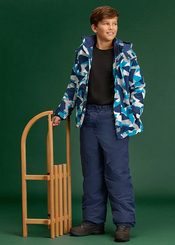 Pantalon cargo de ski imperm&eacute;able et chaudement doubl&eacute;, bonprix