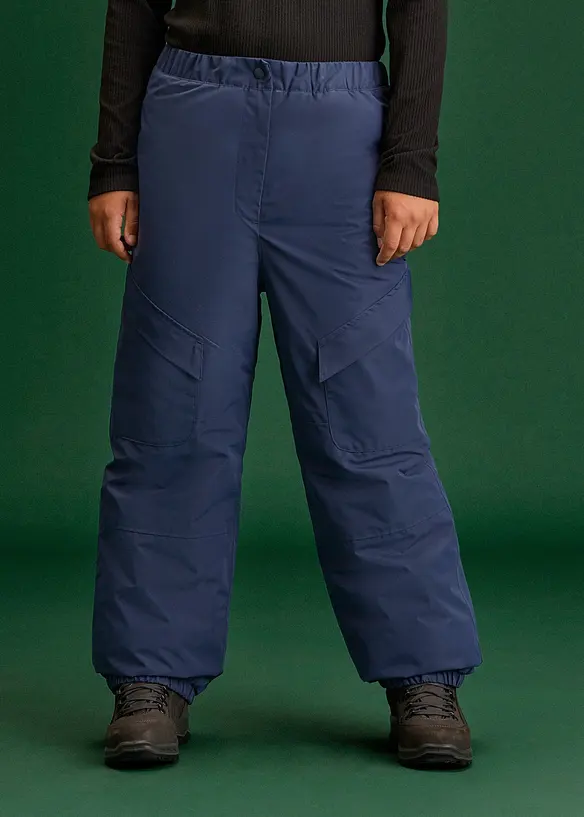 Pantalon cargo de ski imperm&eacute;able et chaudement doubl&eacute;, bonprix