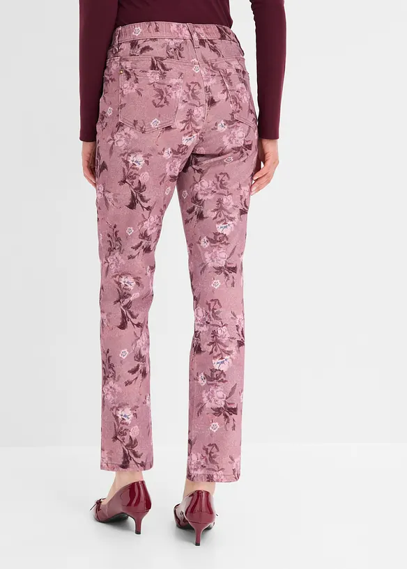 Twillhose mit Blumen-Design, bonprix