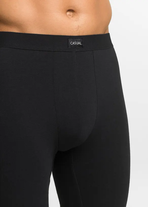 Lange Boxershorts eng mit Baumwolle (2er Pack), bonprix