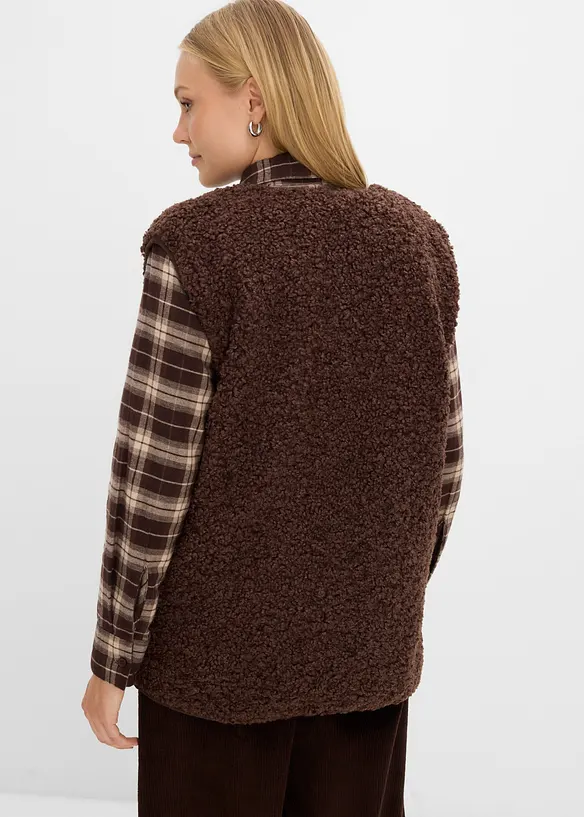 Gilet sans manches en sherpa, bonprix