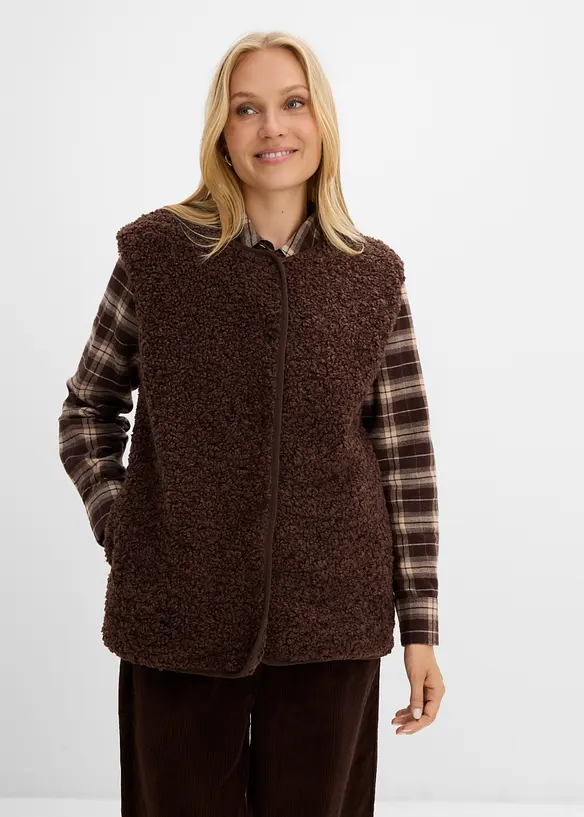 Gilet sans manches en sherpa, bonprix
