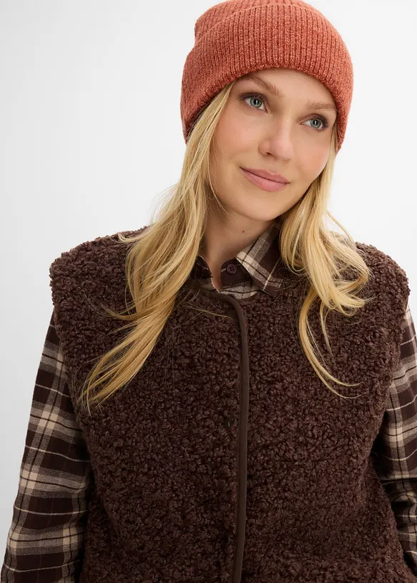 Gilet sans manches en sherpa, bonprix