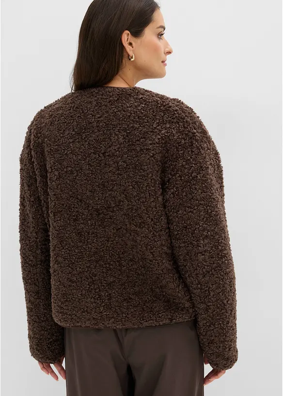 Veste en peluche, bonprix
