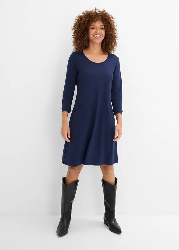 Shirtkleid aus Punto di Roma, bonprix