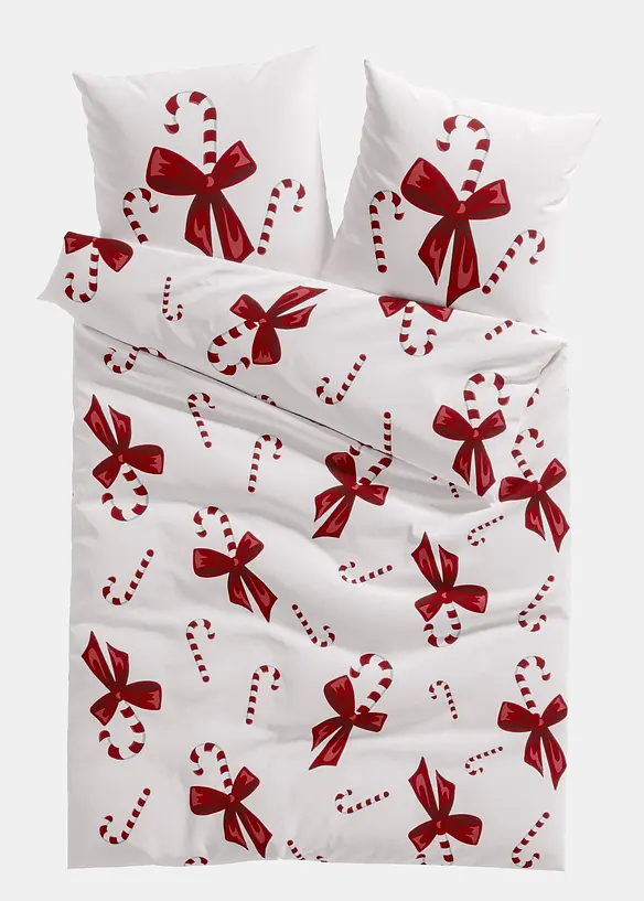Parure de lit en coton m&eacute;lang&eacute;, bonprix