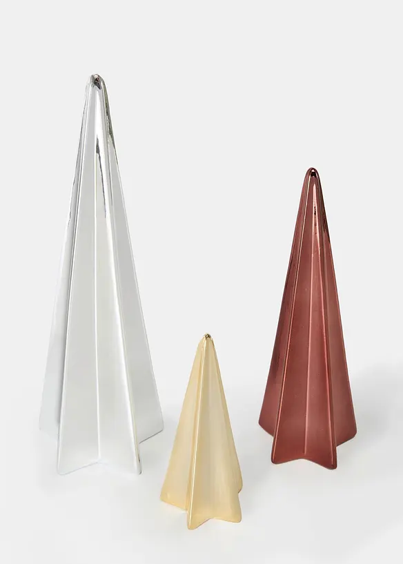 Lot de 3&nbsp;sapins d&eacute;co modernes, bonprix
