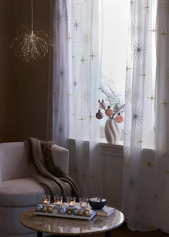 Plateau bougeoir avec boules d&eacute;coratives, bonprix