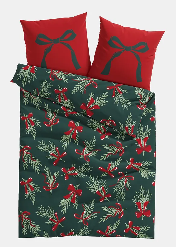 Parure de lit en coton m&eacute;lang&eacute;, bonprix