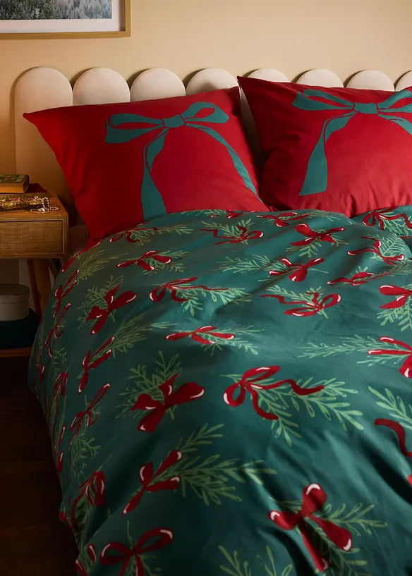 Parure de lit en coton m&eacute;lang&eacute;, bonprix