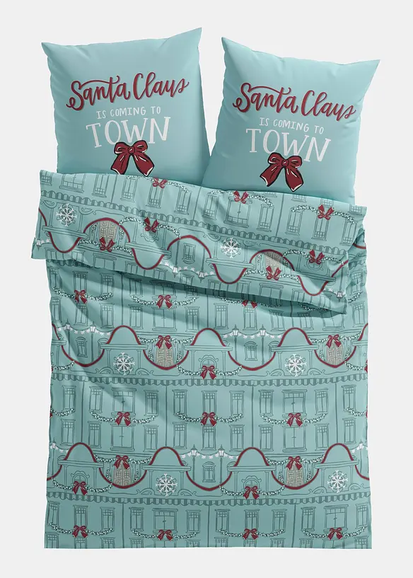 Parure de lit en coton m&eacute;lang&eacute;, bonprix