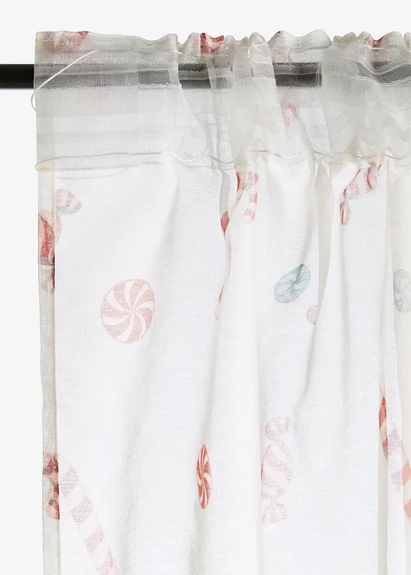 Voilage avec polyester recycl&eacute; (1 pce), bonprix