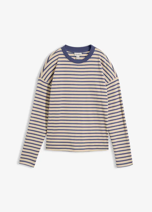 Langarmshirt aus schwerer&nbsp;Baumwolle, bonprix