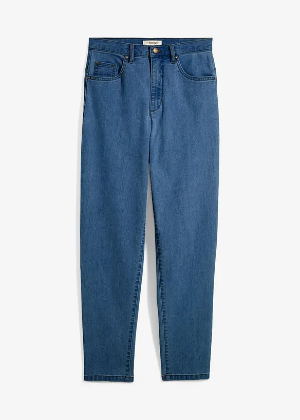 Jean mom taille haute, extensible, bonprix