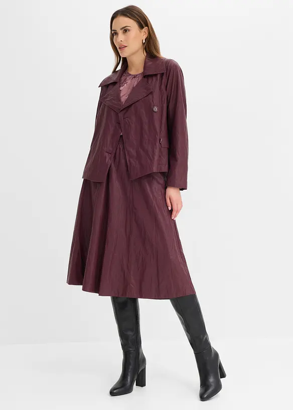 Veste enduite effet froiss&eacute;, bonprix