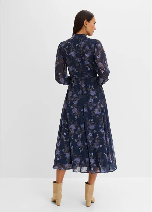 Midi-Chiffonkleid, bonprix