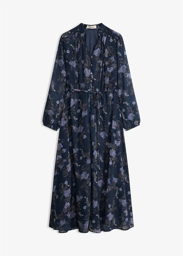 Midi-Chiffonkleid, bonprix
