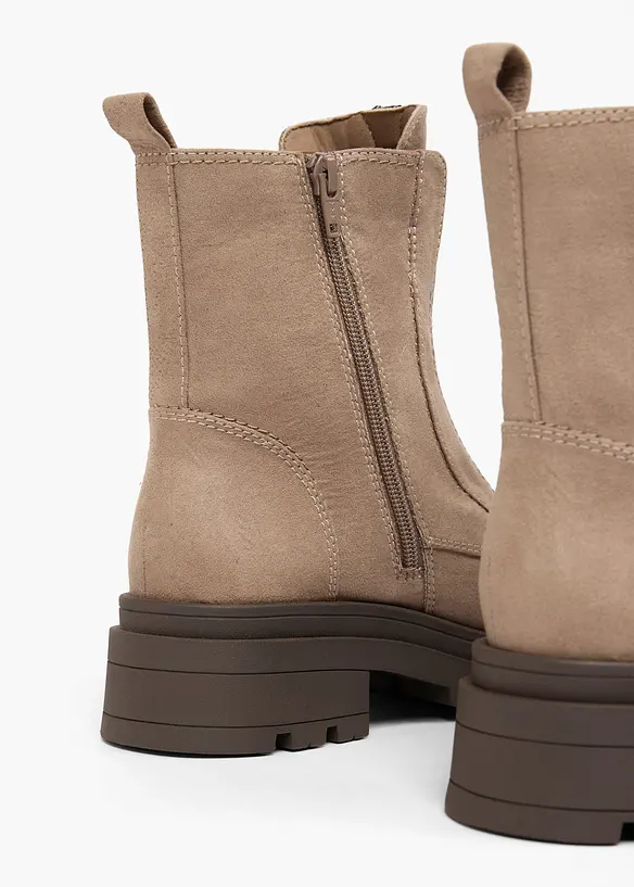 Boots &agrave; semelle crant&eacute;e, bonprix