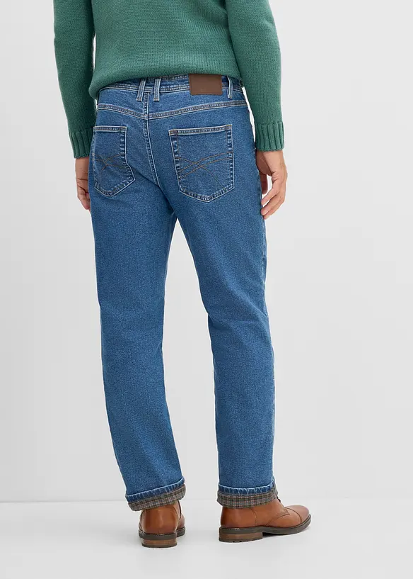 Thermo Classic-Fit Jeans mit kuscheligem Flanellfutter, Straight, bonprix