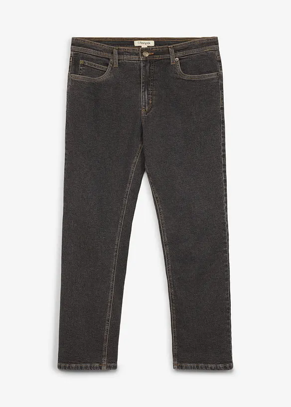 Jean Classic Fit, doublure chaude en flanelle, Straight, bonprix