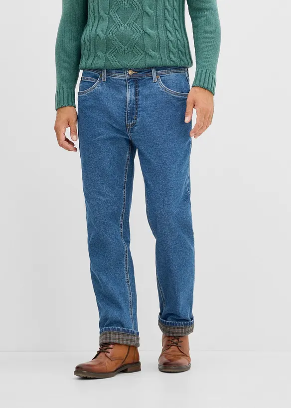 Thermo Classic-Fit Jeans mit kuscheligem Flanellfutter, Straight, bonprix