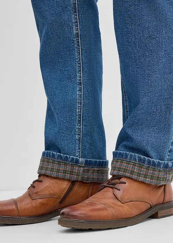 Thermo Classic-Fit Jeans mit kuscheligem Flanellfutter, Straight, bonprix
