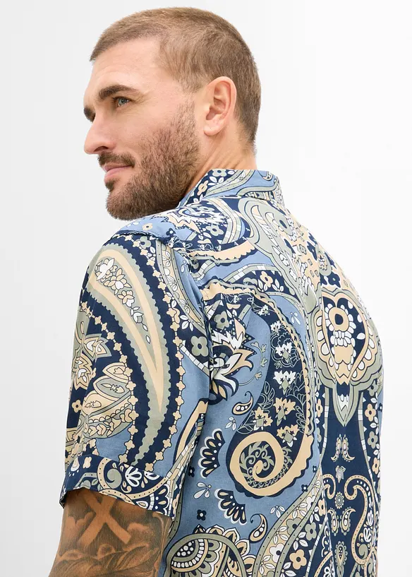 Chemise manches courtes en mati&egrave;re estivale l&eacute;g&egrave;re, bonprix