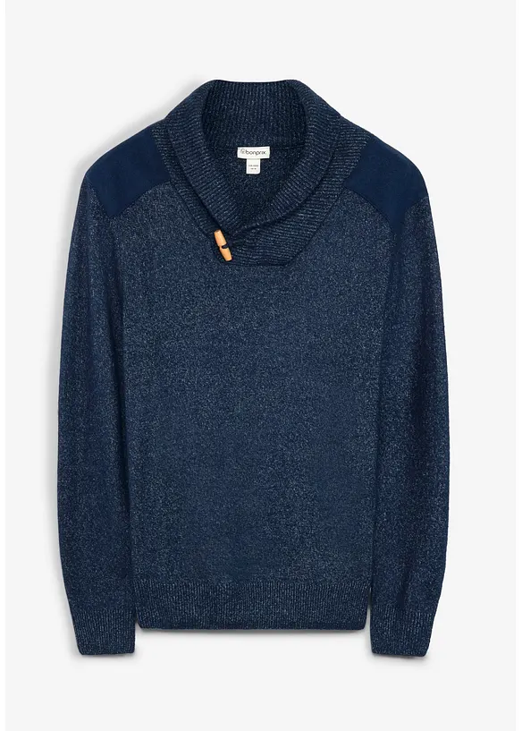 Pull en fine maille &agrave; col ch&acirc;le, bonprix