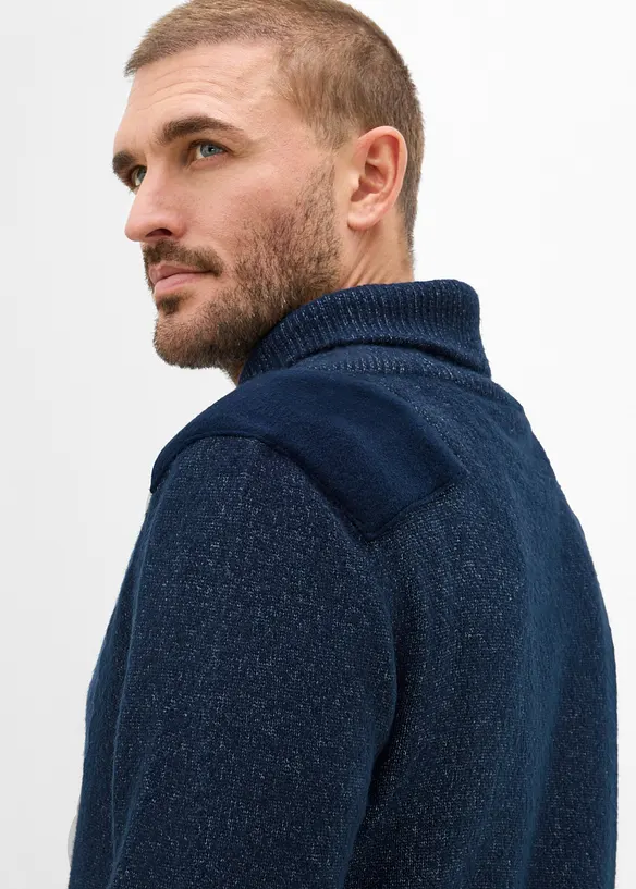 Pull en fine maille &agrave; col ch&acirc;le, bonprix