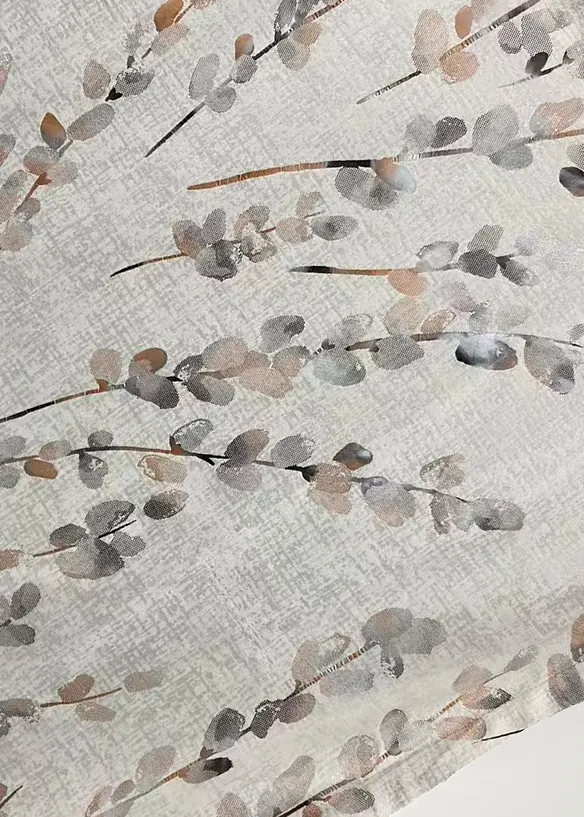 Rideau opaque &agrave; surface velout&eacute;e et imprim&eacute; brillant (1&nbsp;pce), bonprix