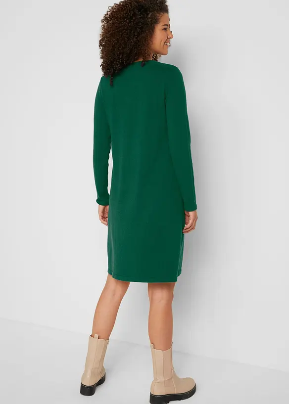 Robe en maille avec coton recycl&eacute;, bonprix