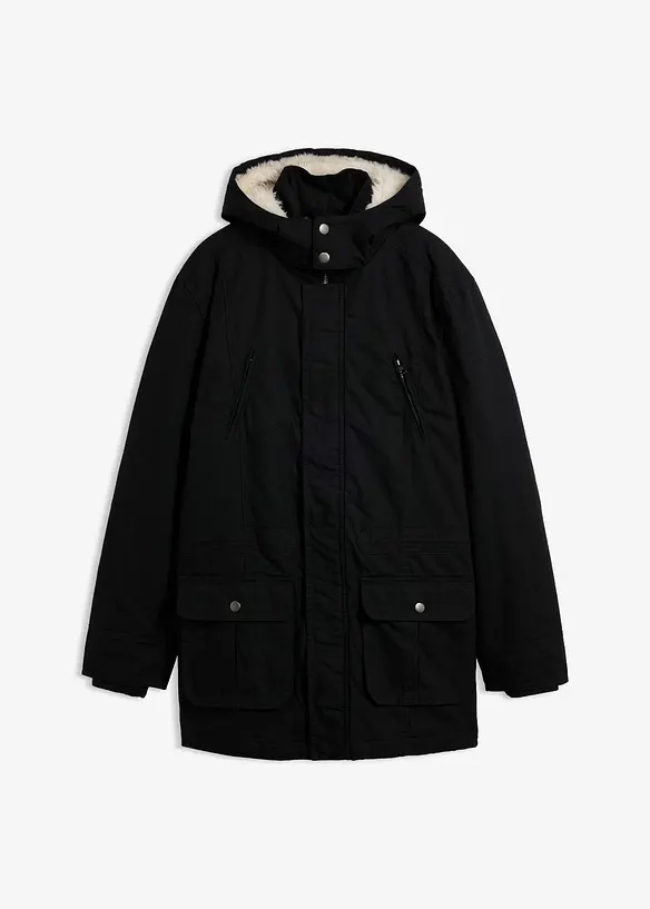 Parka d&rsquo;hiver avec capuche doubl&eacute;e peluche, bonprix