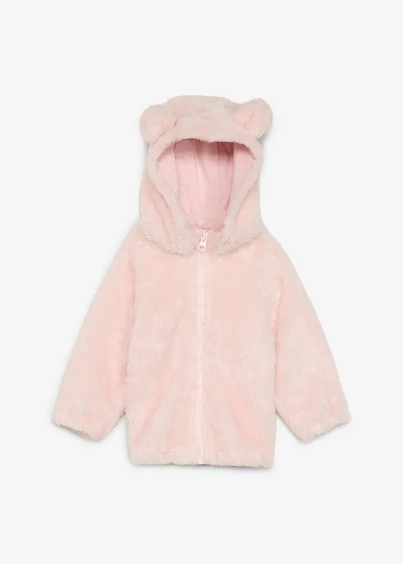 Veste b&eacute;b&eacute; en peluche moelleuse, bonprix