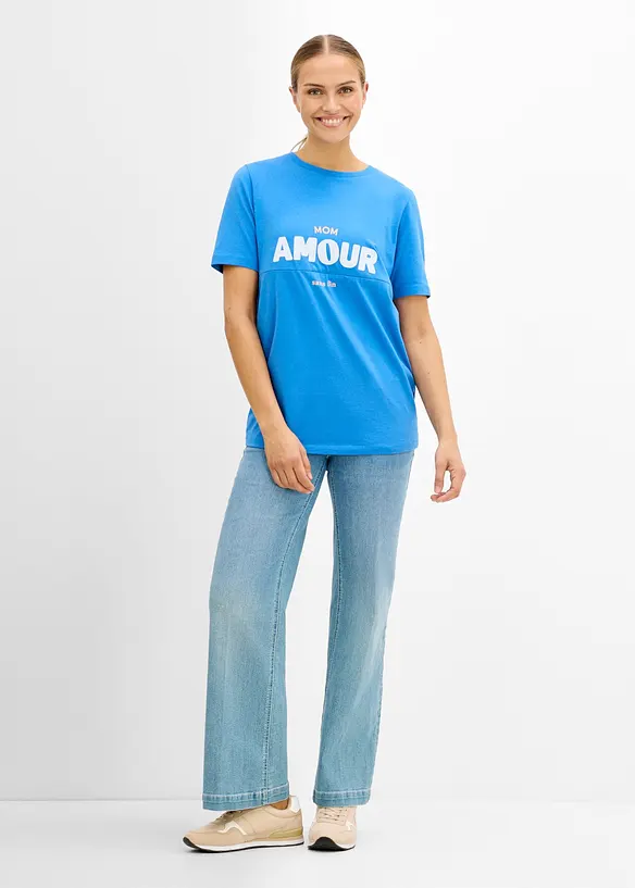 2-in-1 Umstands- und Stillshirt aus Bio-Baumwolle, bonprix